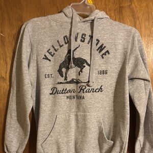 Gray Yellowstone Dutton Ranch Hoodie